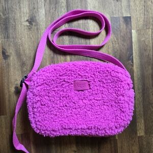 UGG Vibrant Pink Shearling Crossbody Bag